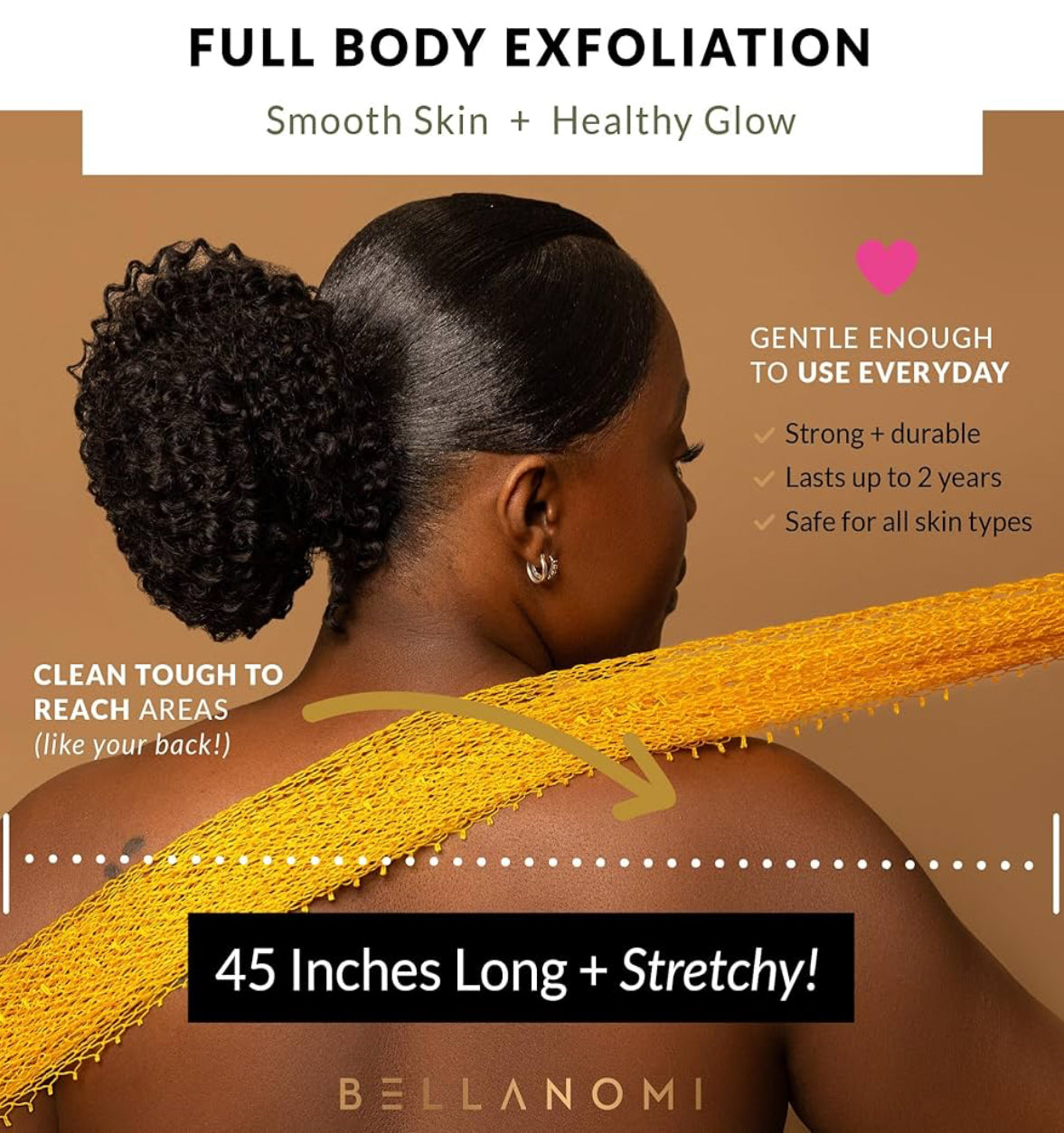 African Sponge African Bath Net Reusable Body Scrubber For Skin Smoother Daily Cleansing Back Scrubber Washcloth For Women