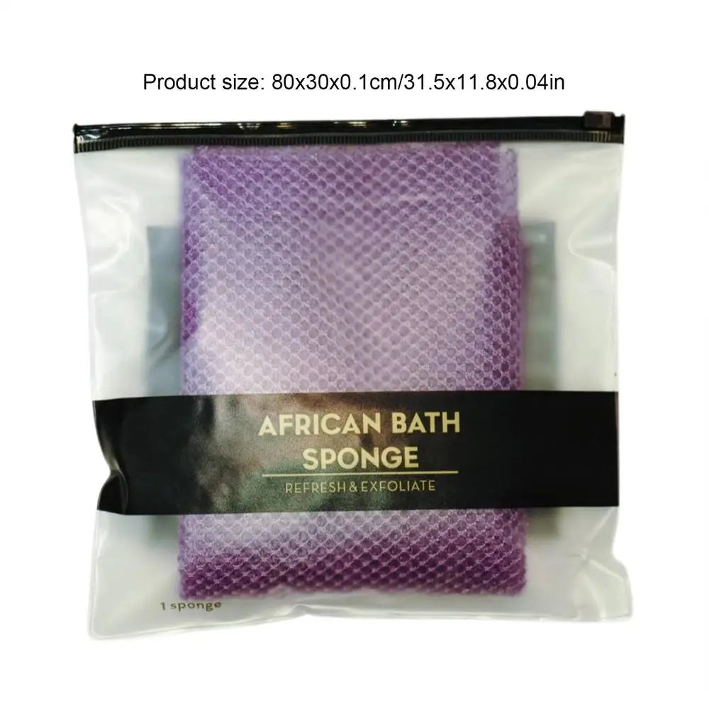 African Sponge African Bath Net Reusable Body Scrubber For Skin Smoother Daily Cleansing Back Scrubber Washcloth For Women Men