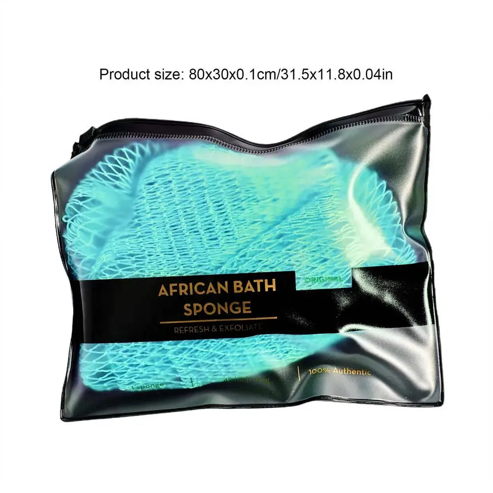 African Sponge African Bath Net Reusable Body Scrubber For Skin Smoother Daily Cleansing Back Scrubber Washcloth For Women Men