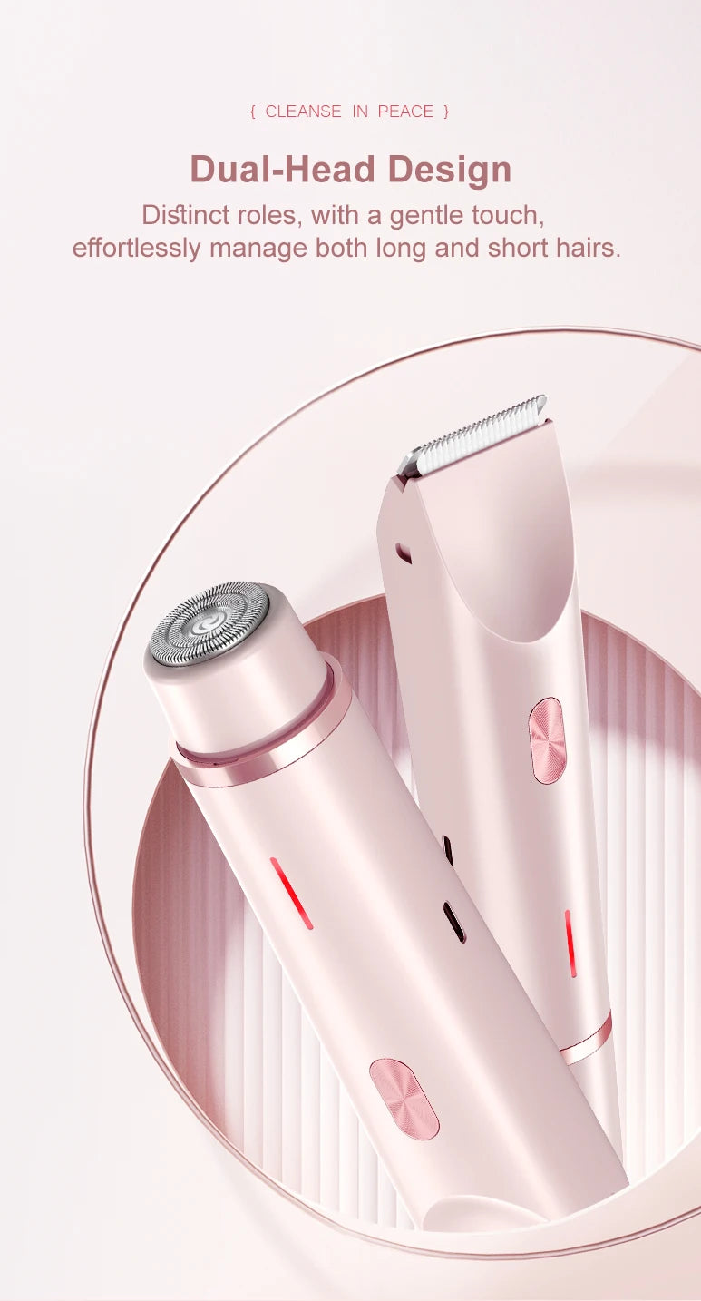Electric Razor Woman Shaver Painless Women Mustache Epilator Leg Bikini Body Hair Trimmer for Women Facial Epilator Hair Remover