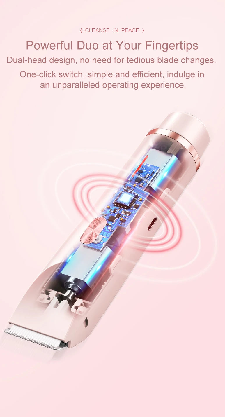 Electric Razor Woman Shaver Painless Women Mustache Epilator Leg Bikini Body Hair Trimmer for Women Facial Epilator Hair Remover