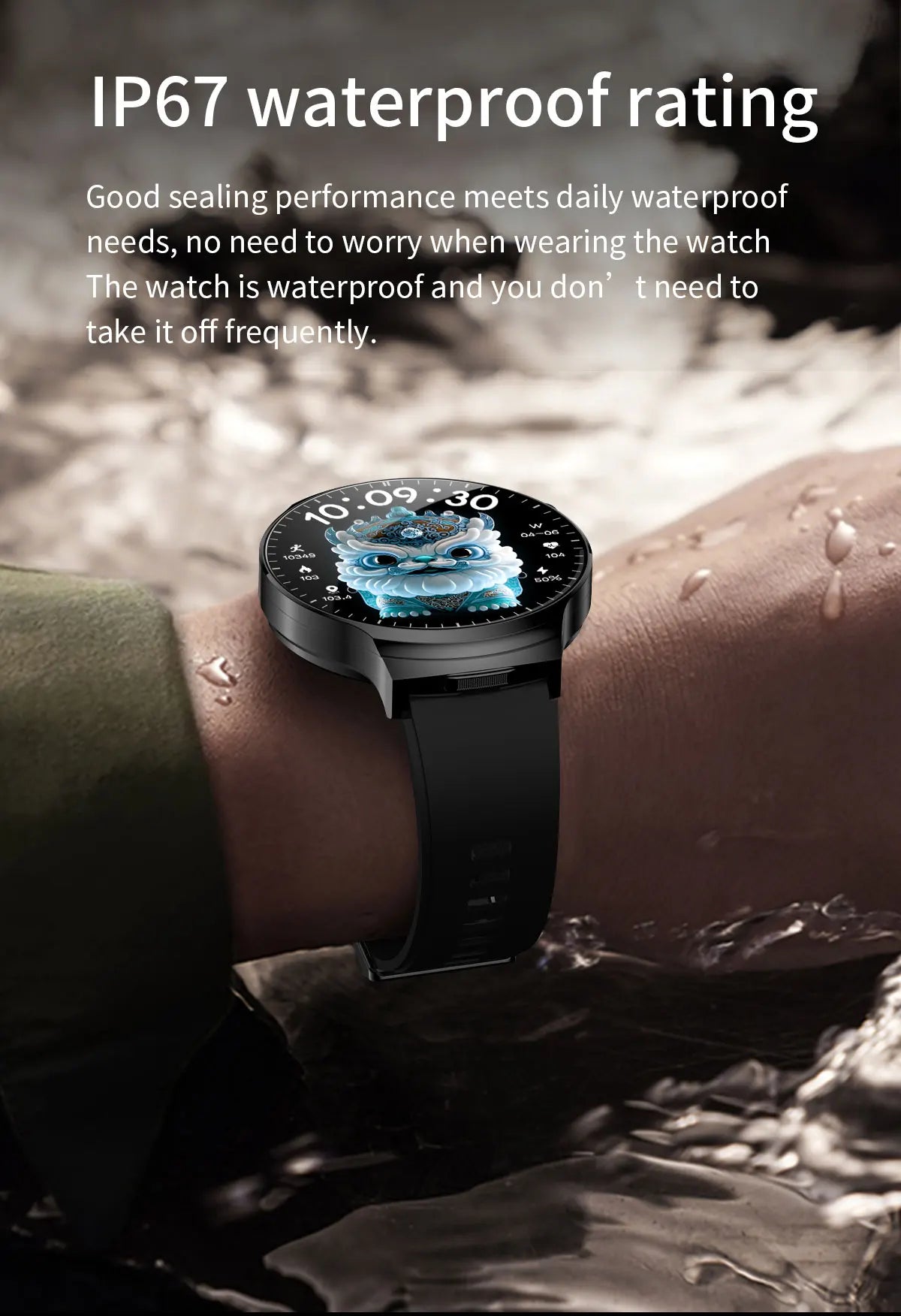 LIGE Smart Watch TWS 2-in-1 Headset Bluetooth Call Heart Rate Blood Pressure Health Monitoring Headphones Play Music Smartwatch