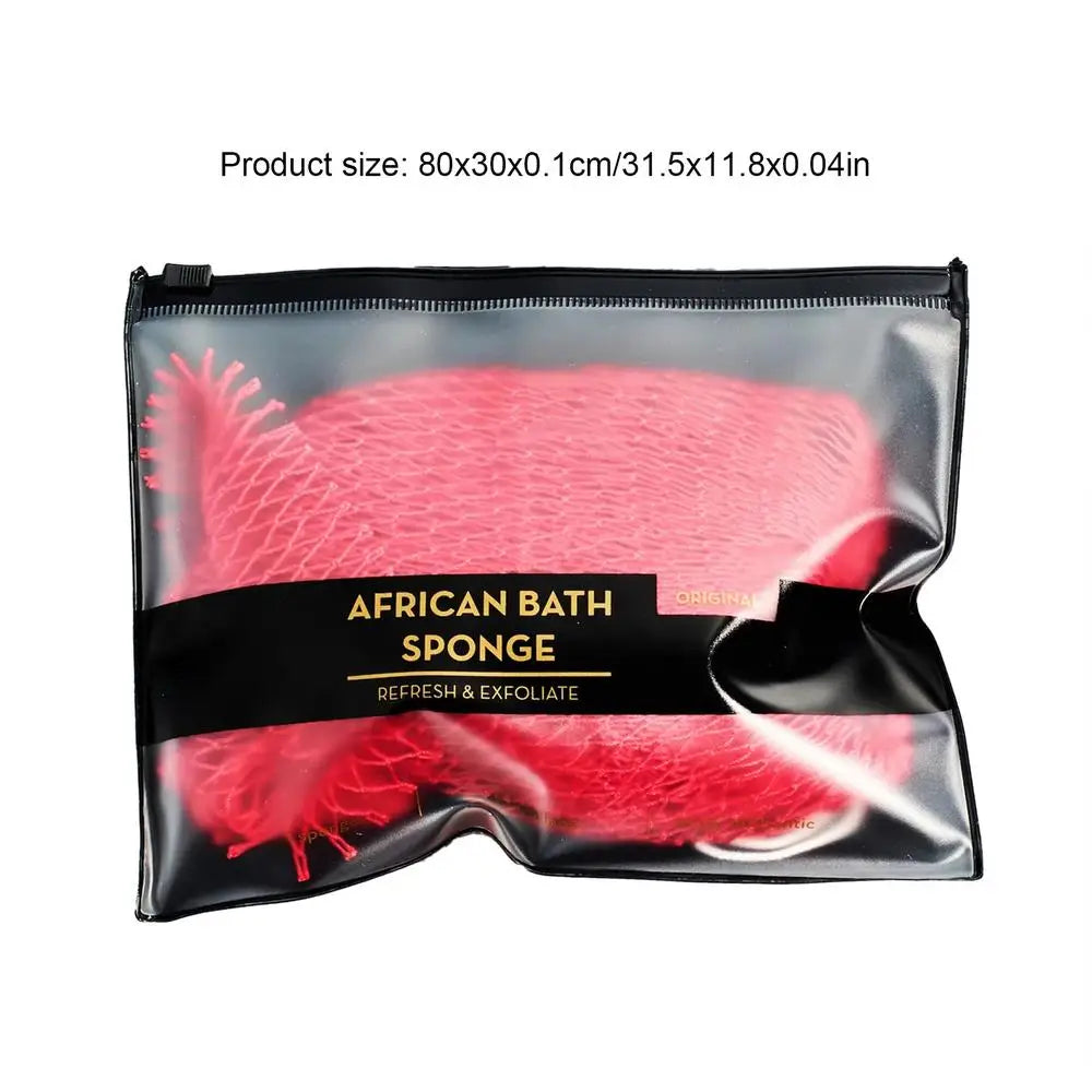 African Sponge African Bath Net Reusable Body Scrubber For Skin Smoother Daily Cleansing Back Scrubber Washcloth For Women Men