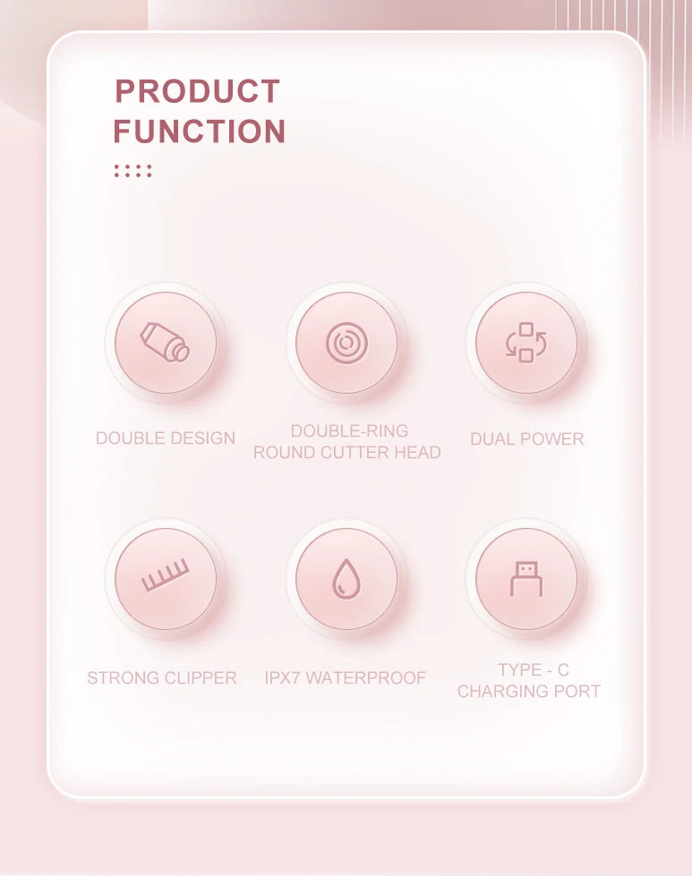 Electric Razor Woman Shaver Painless Women Mustache Epilator Leg Bikini Body Hair Trimmer for Women Facial Epilator Hair Remover